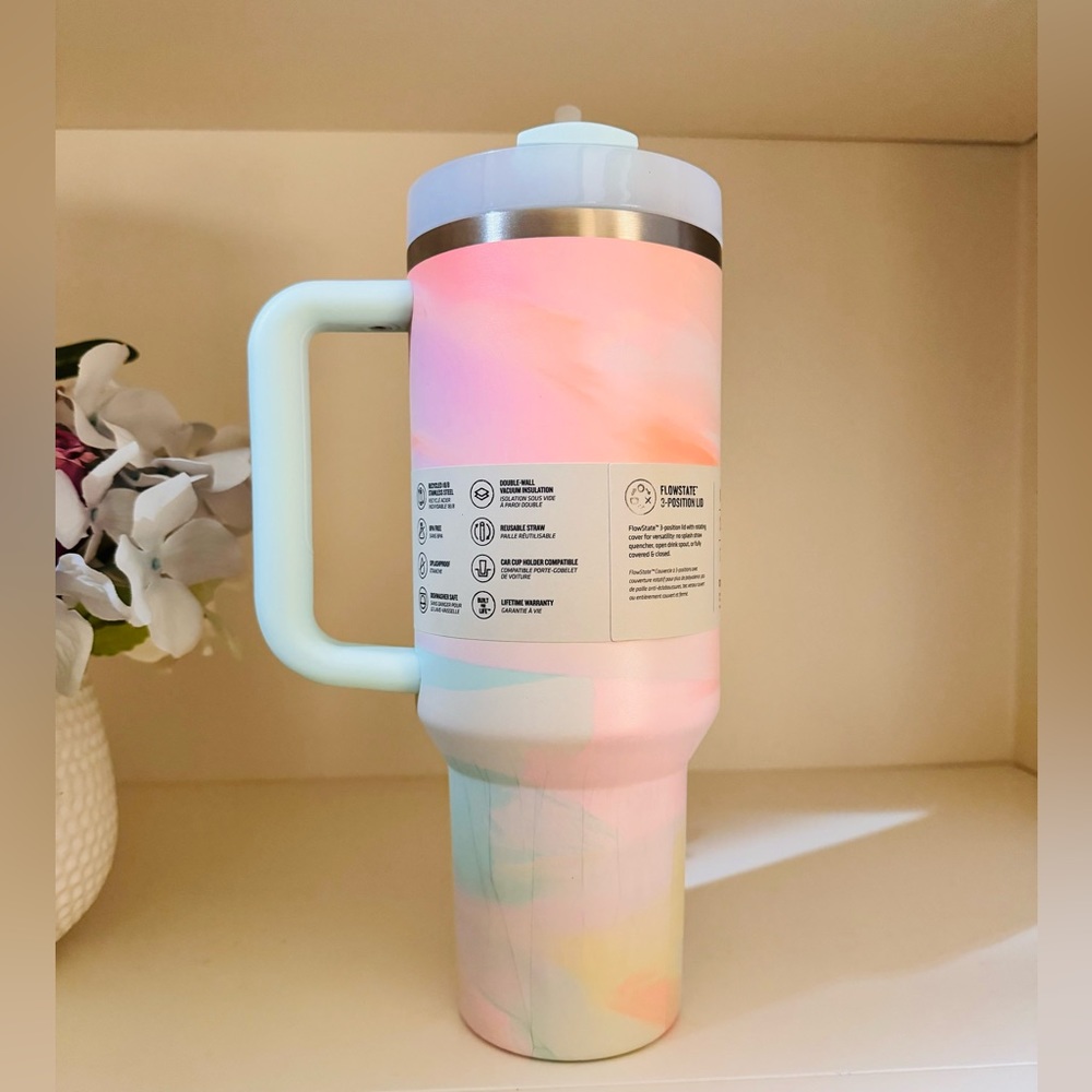🎉LAST CHANCE🎉Stanley 40 oz. Quencher H2.0 FlowState Tumbler Warm Serene - Picture 2 of 12
